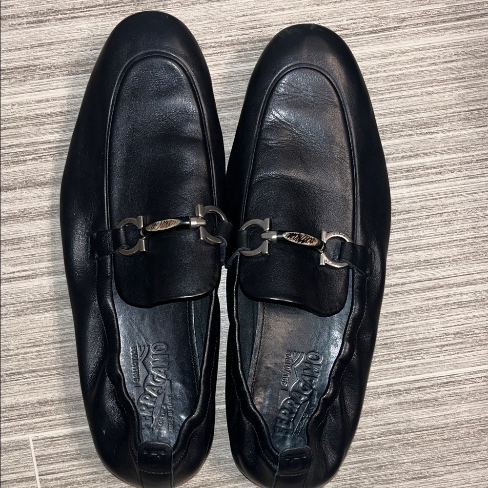 Salvatore Ferragamo Men's Classic Black Loafers